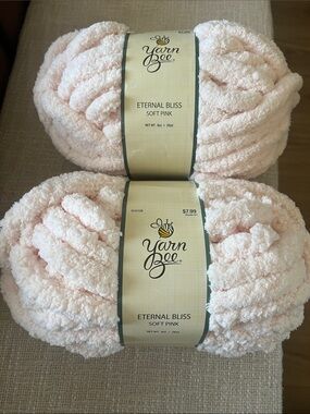 2 Yarn Bee Eternal Bliss Plush Yarn - Soft Pink